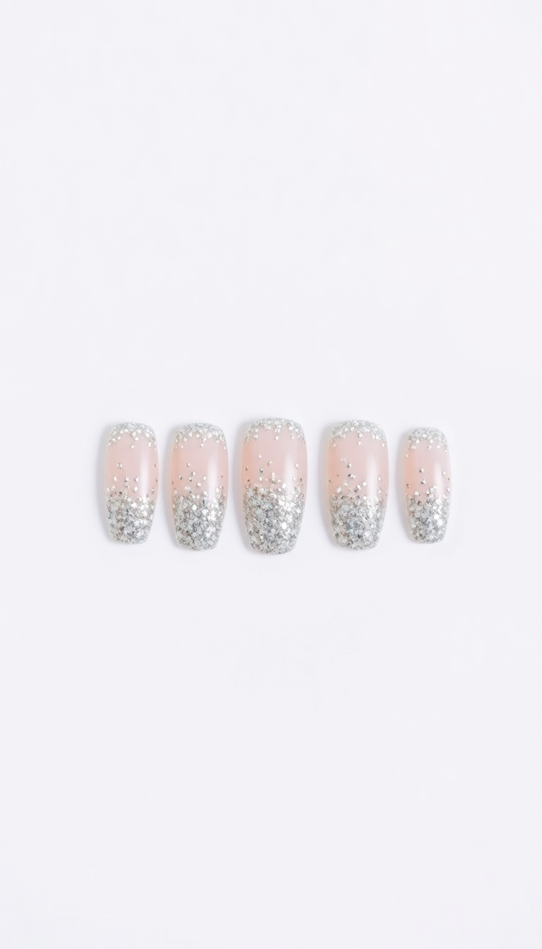 4. Glittery Silver Sparkle