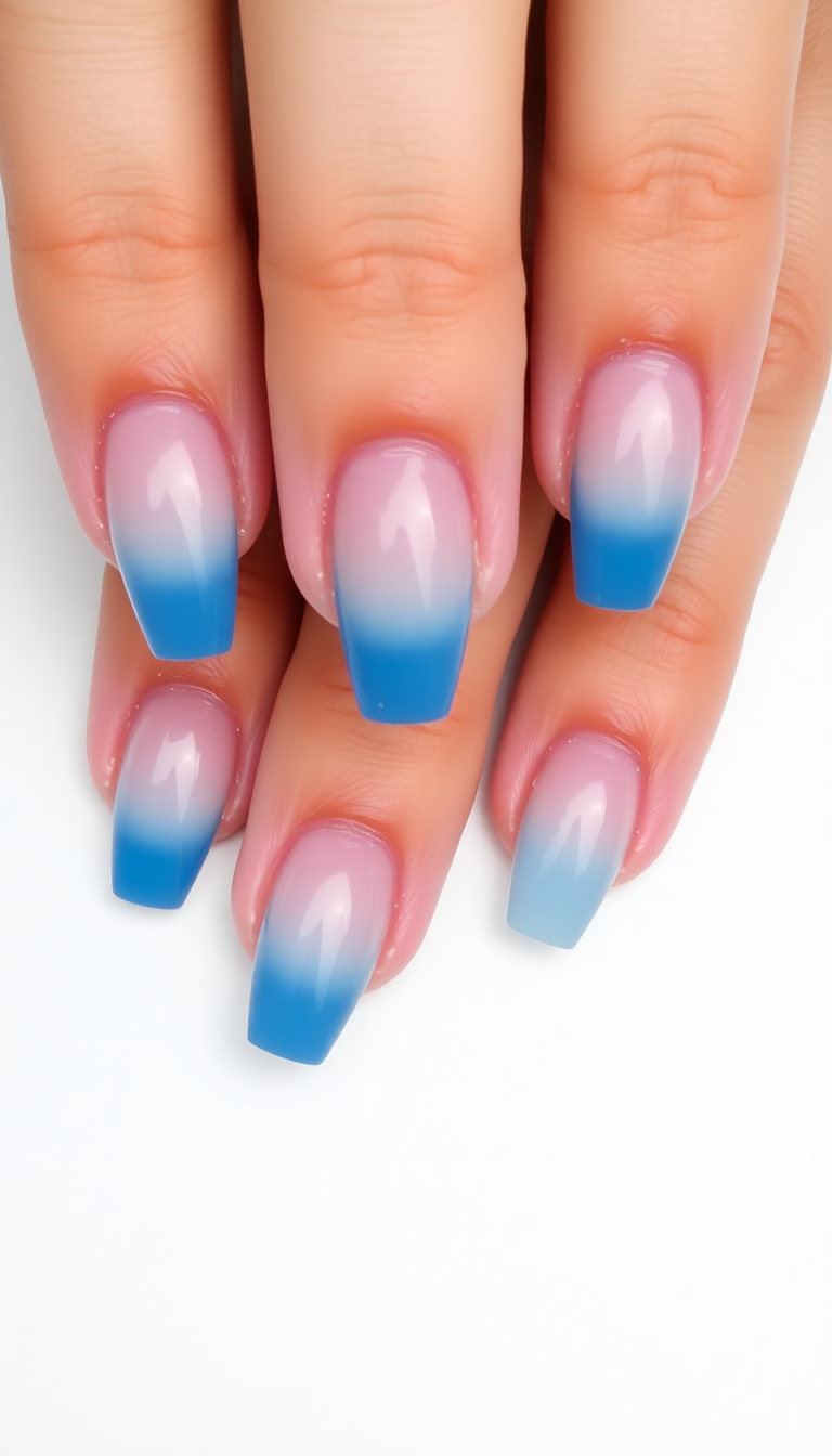 4. Icy Ombre Effect