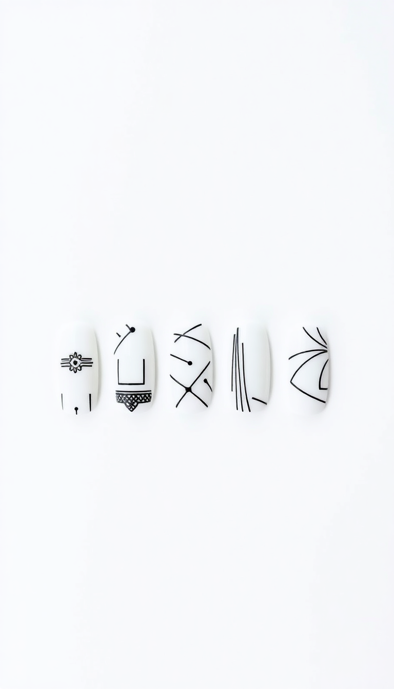 4. Minimalist Black and White Patterns