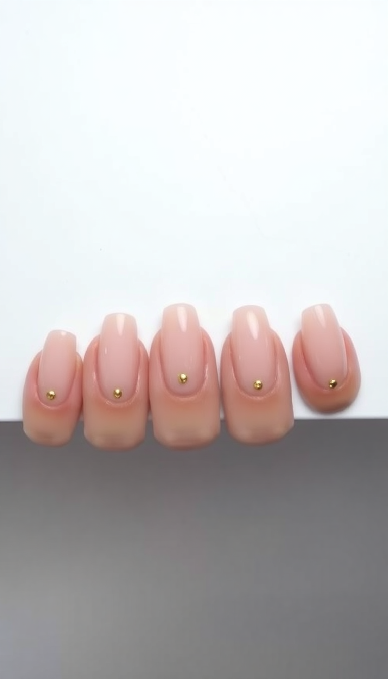4. Minimalist Gold Dot Accent
