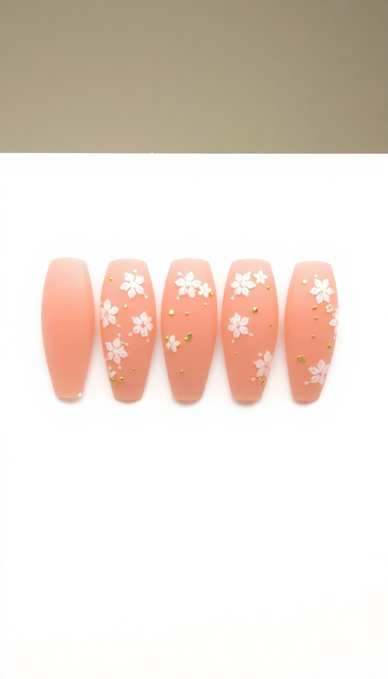 4. Soft Peach Elegance