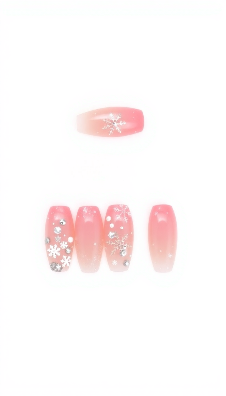 4. Trendy Pink Gel Designs for Winter