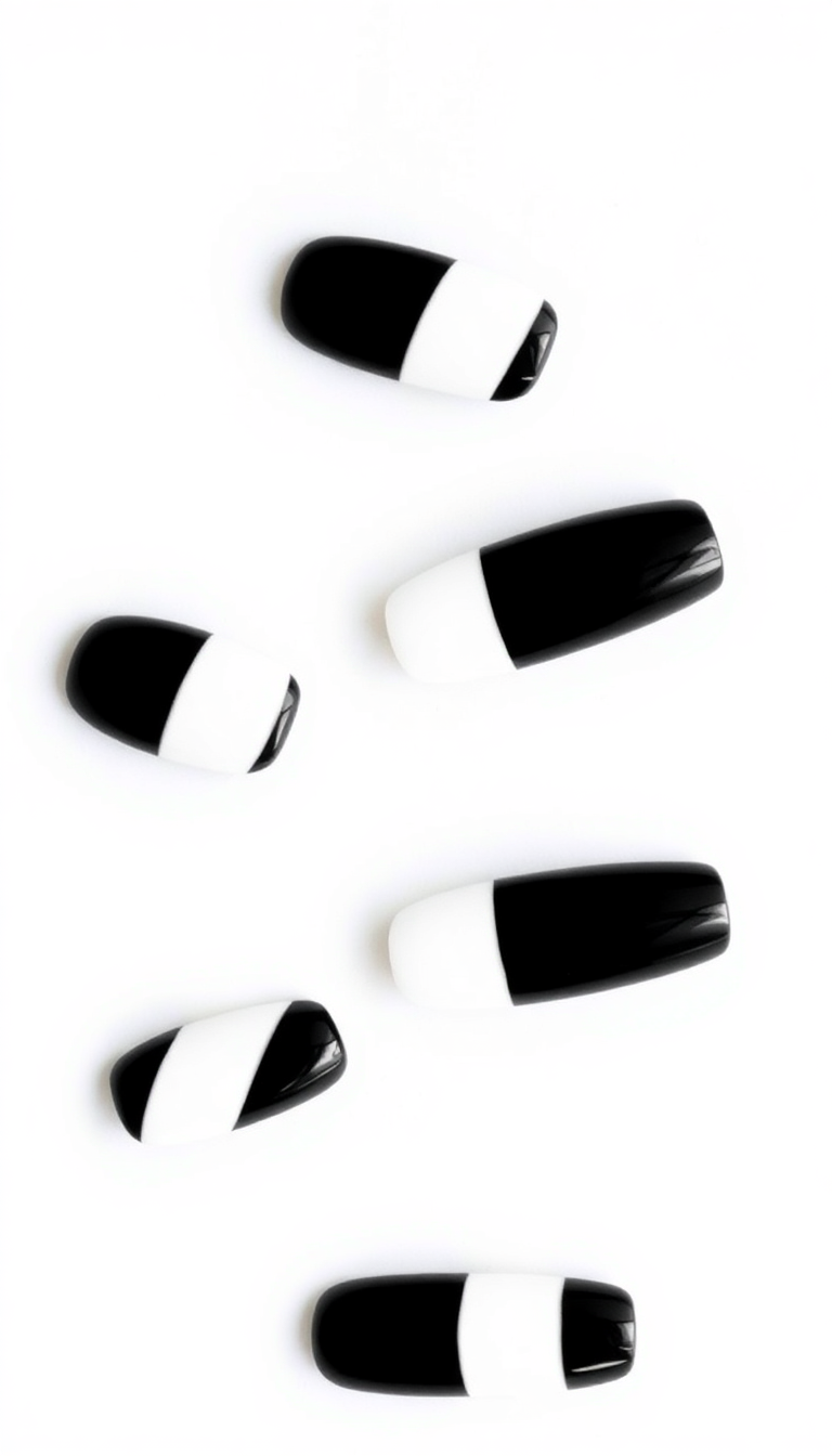 5. Bold Black and White Stripes