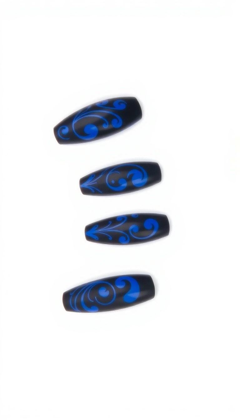 5. Cool Cobalt Swirls