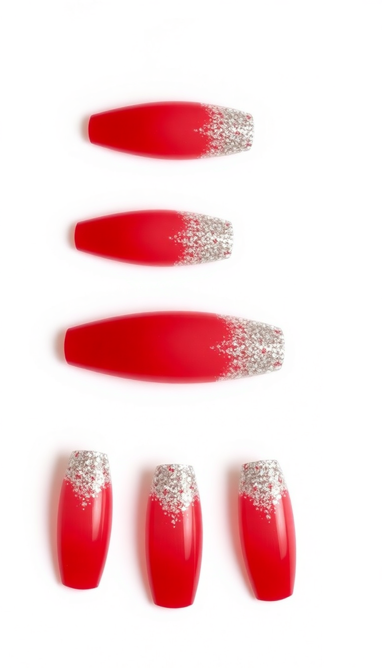 5. Festive Glitter Tips