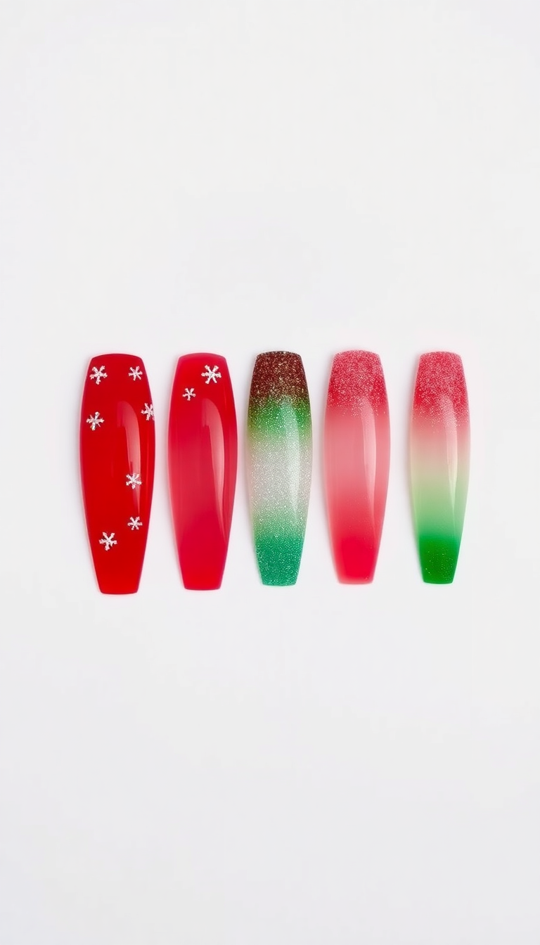 5. Festive Red and Green Holiday Tips