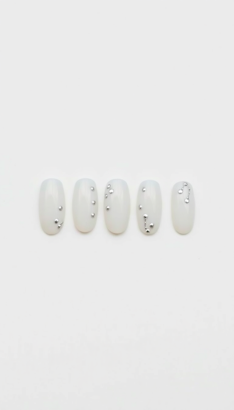 5. Minimalist White and Silver