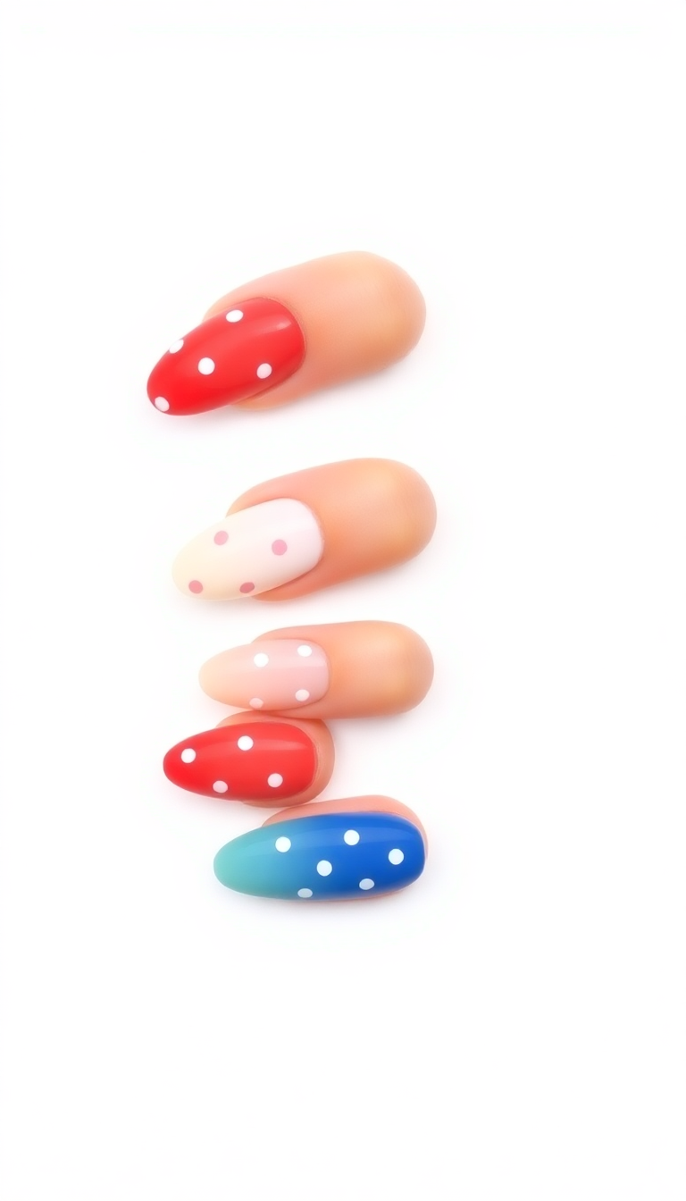 5. Patriotic Polka Dots