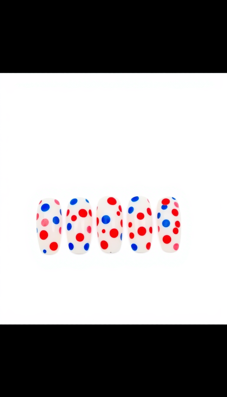 5. Patriotic Polka Dots