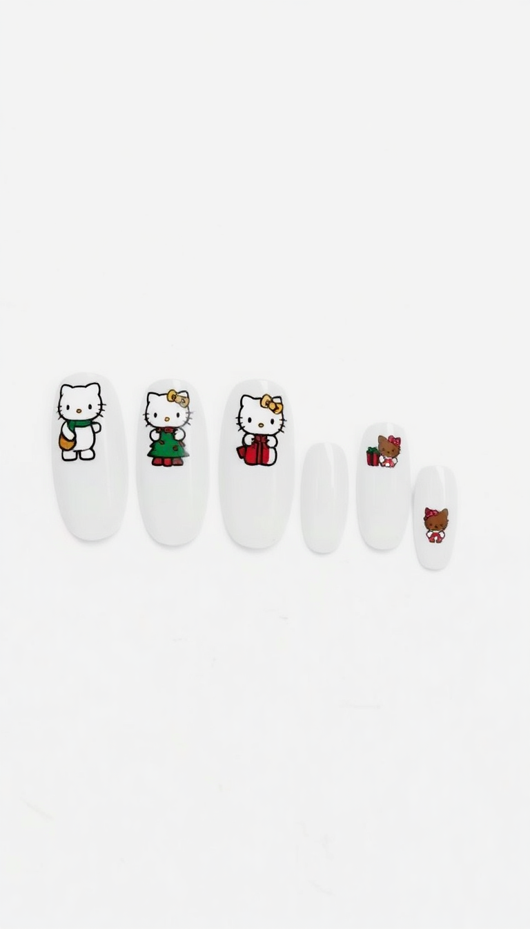5. Playful Hello Kitty Holiday Scenes