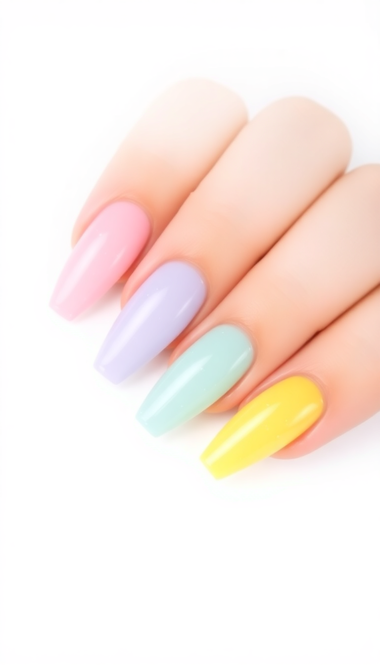 5. Soft Pastel Tones and Delicate Flakes