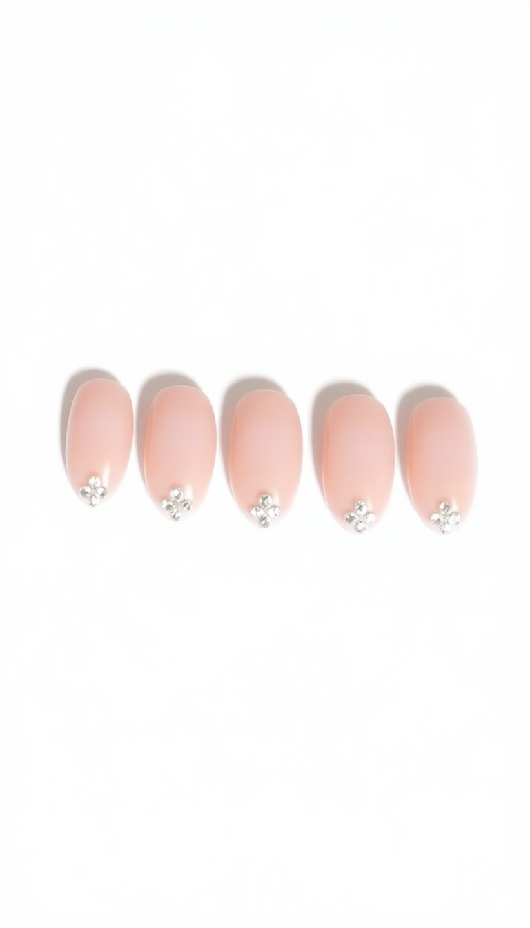 5. Winter White with Crystal Accents