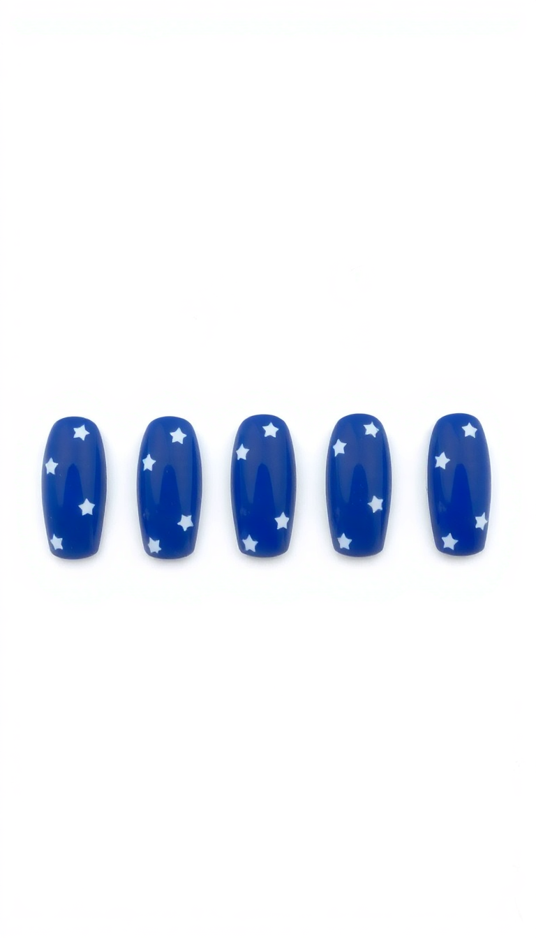 6. Bold Blue with White Stars