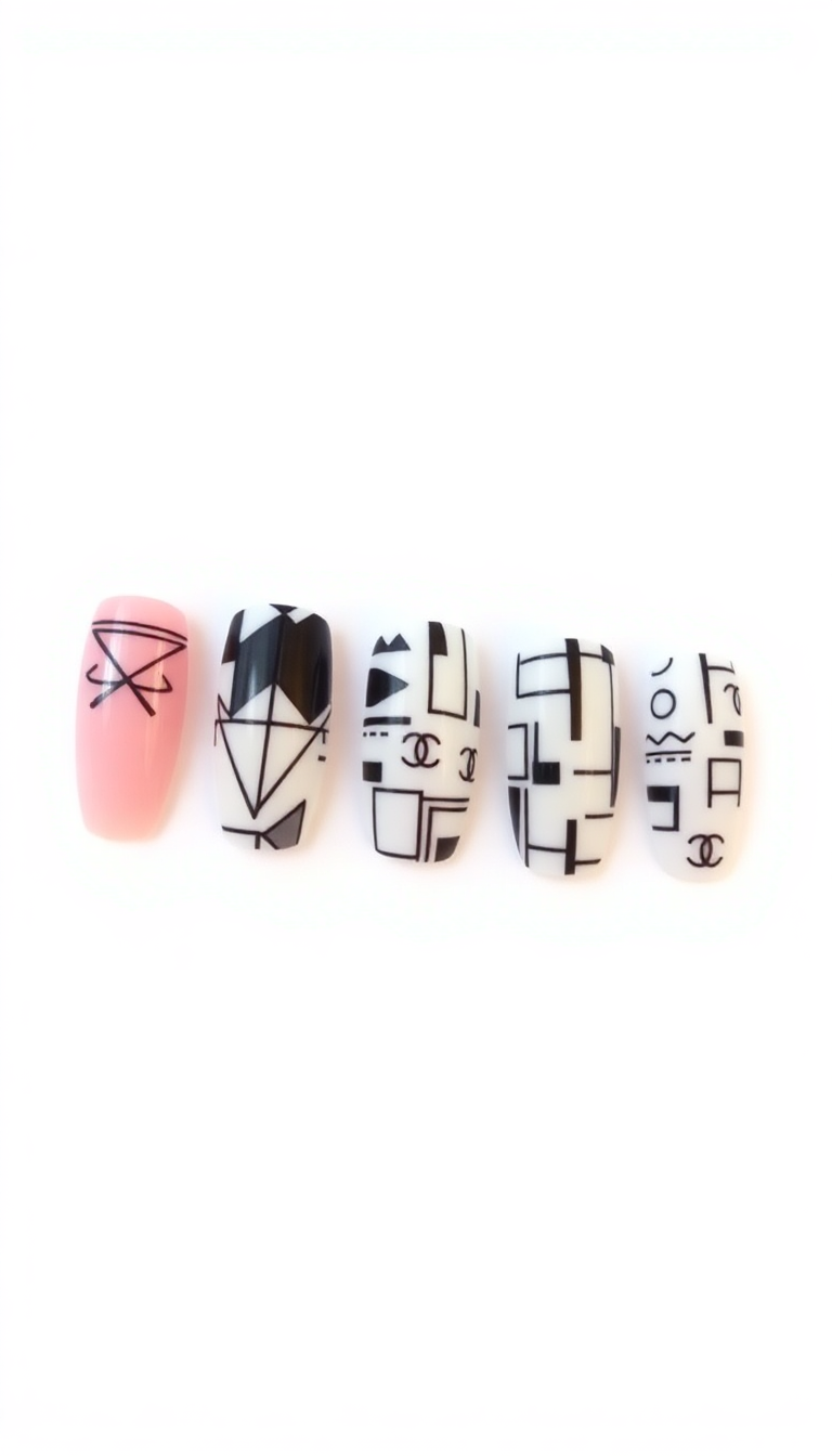 6. Chanel 181 with Geometric Patterns
