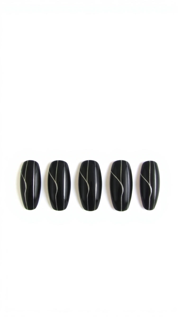 6. Chic Silver Stripes