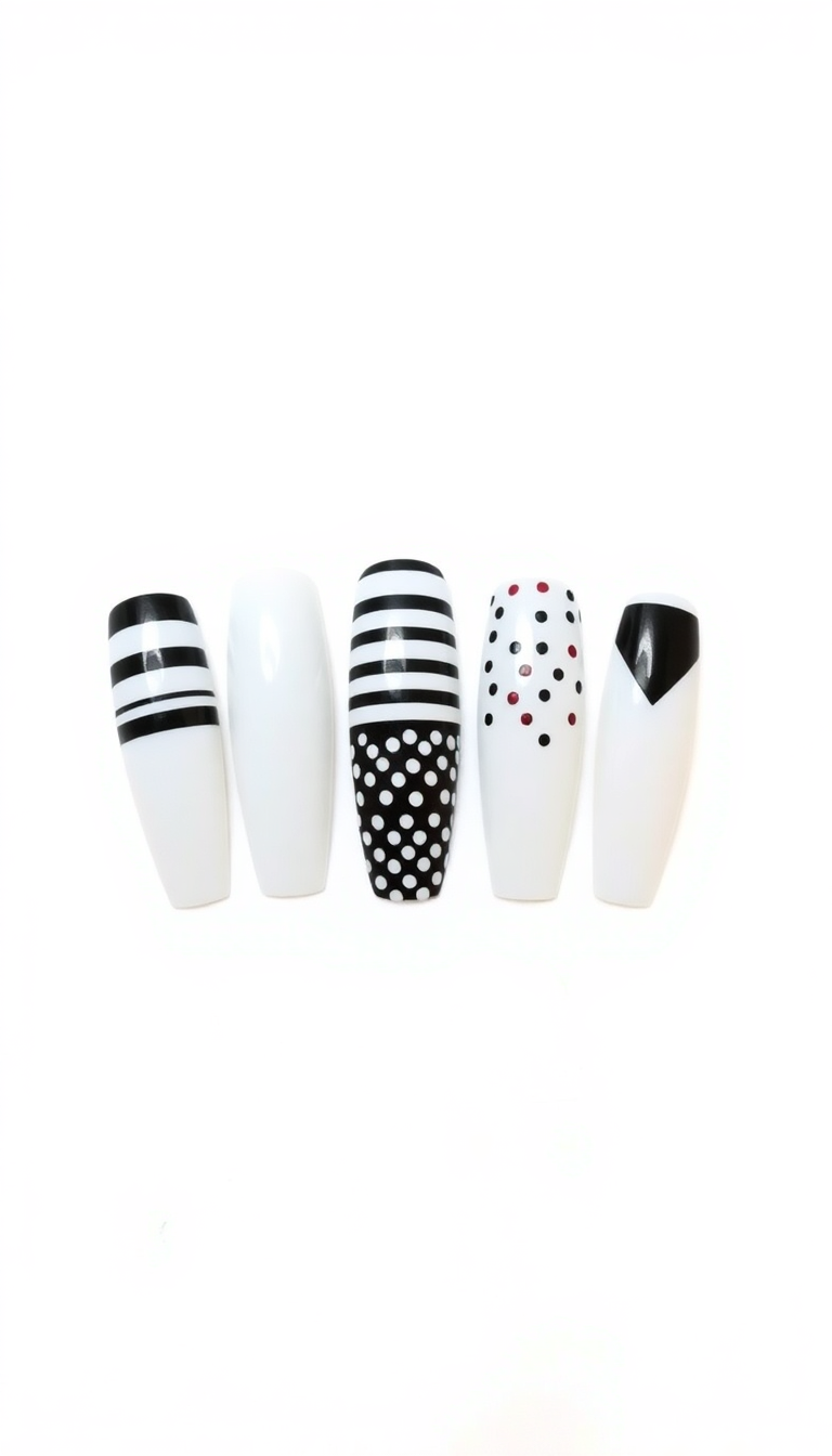 6. Classic Black and White Contrast