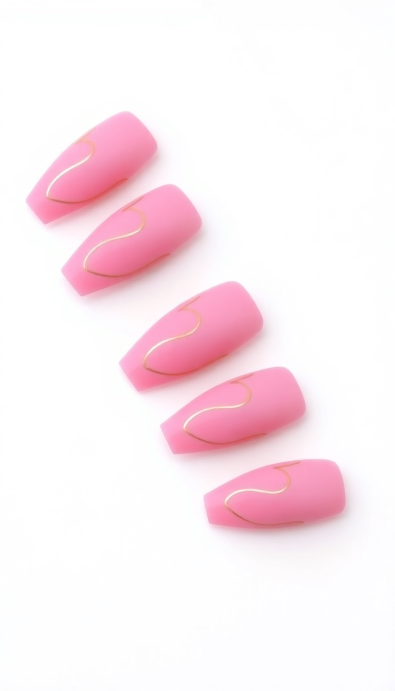 6. Classic Pink with a Twist of Gold