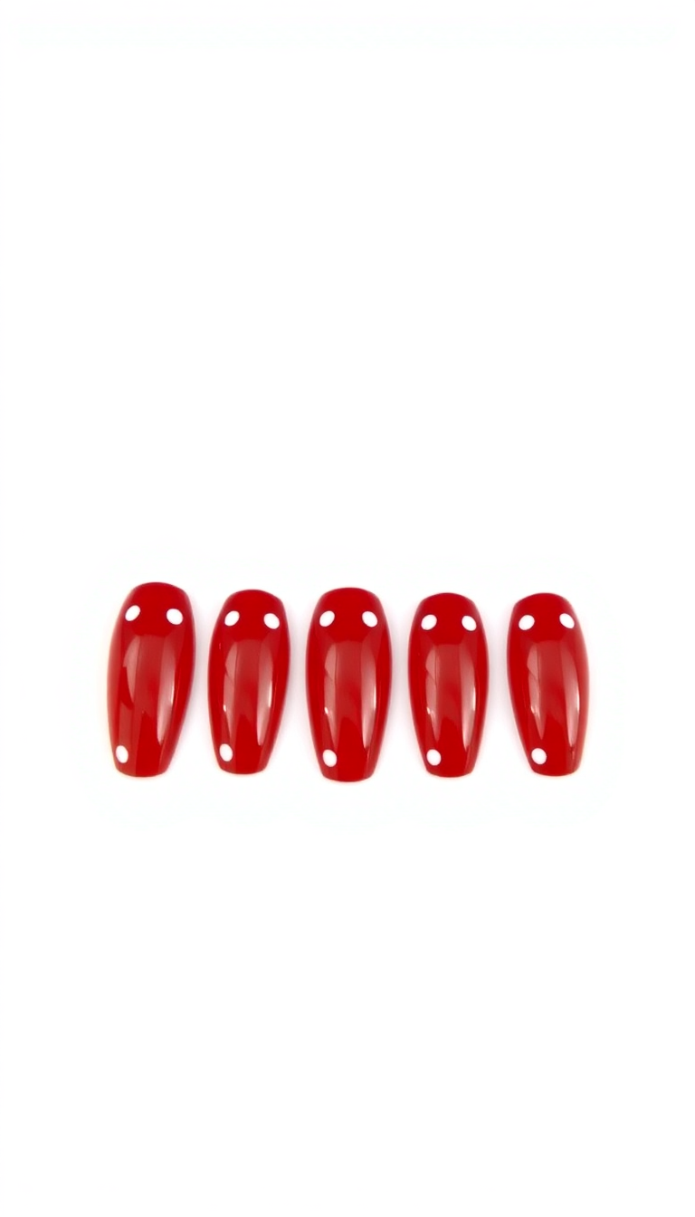 6. Classic Red with White Polka Dots