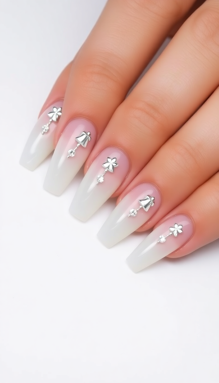 6. Gleaming Silver Bells Design