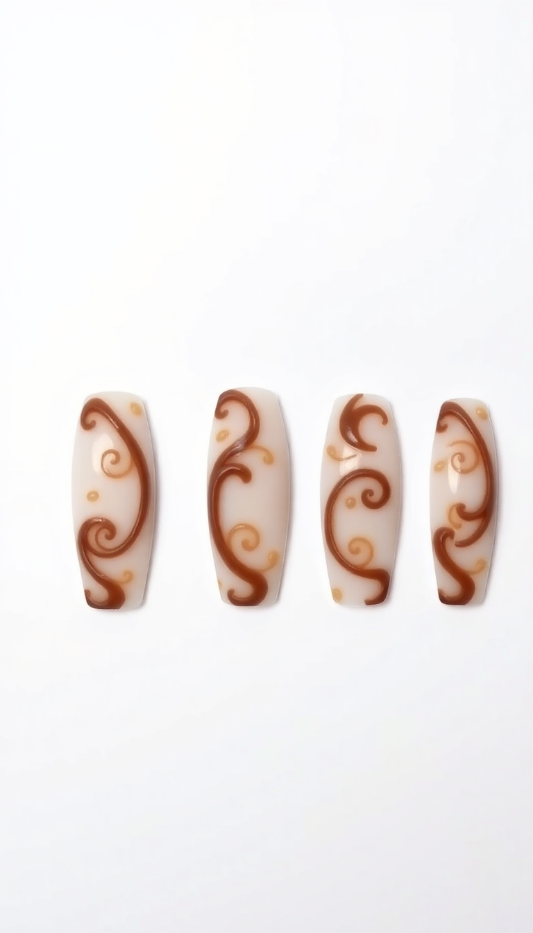 6. Mocha Swirls Design