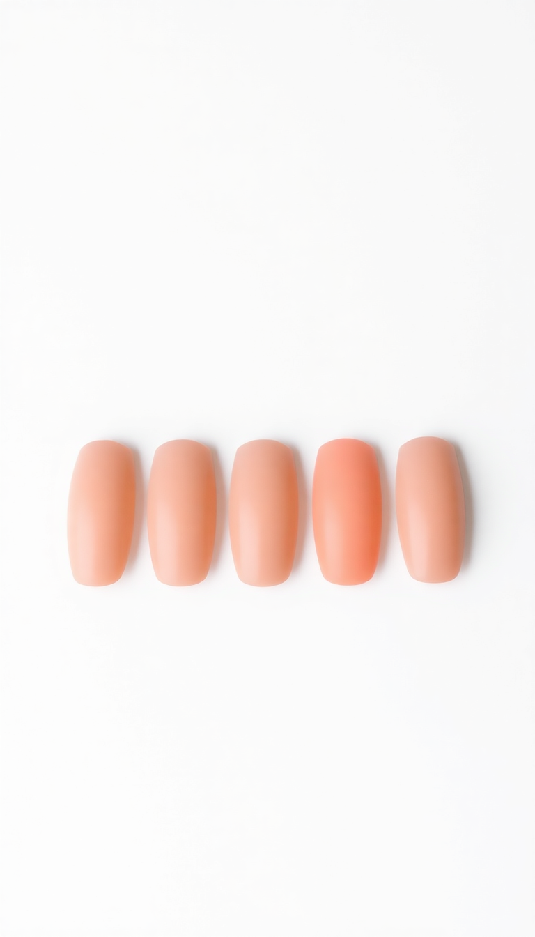 6. Peachy Matte Perfection