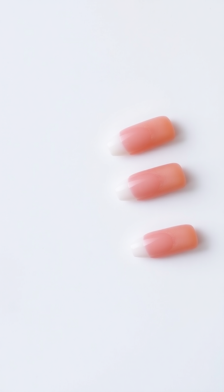 6. Rosy French Tips