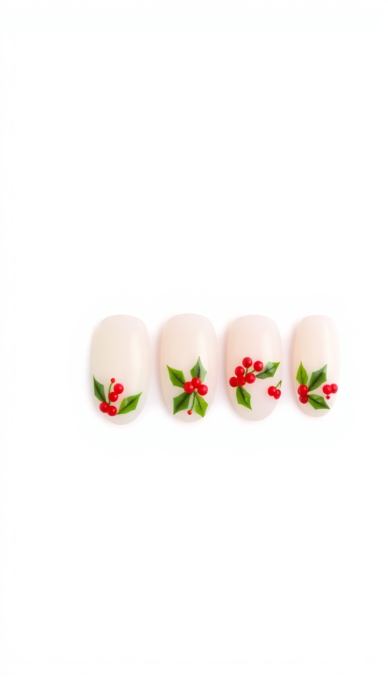 7. Holly Berries and Leaves Accents