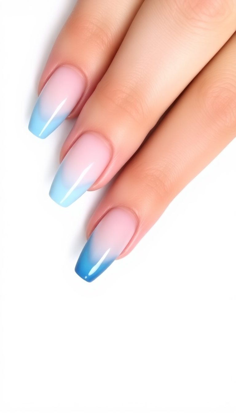 7. Icy Ombre Effect