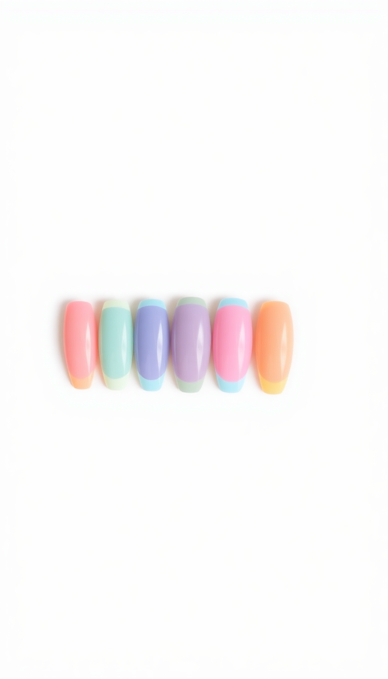7. Pastel French Tips