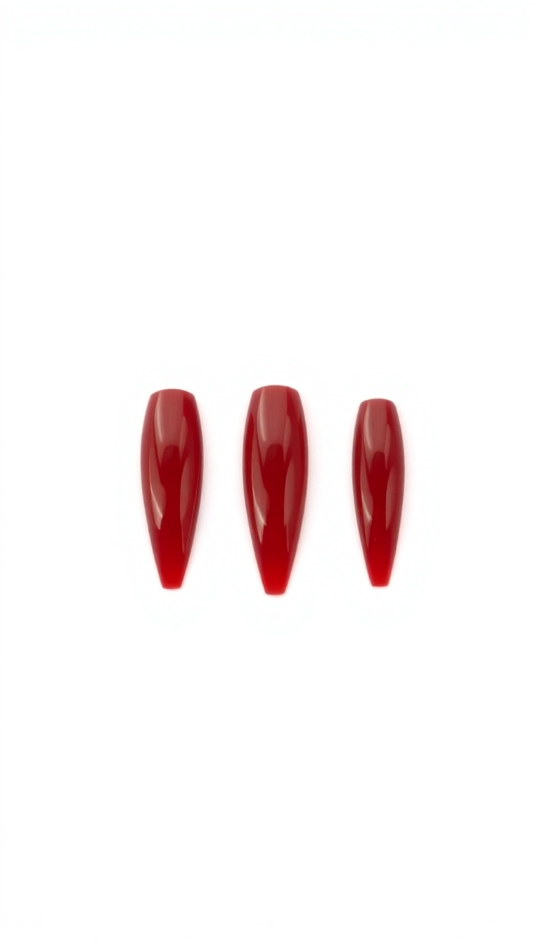 8. Blood-Red Vampire Nails