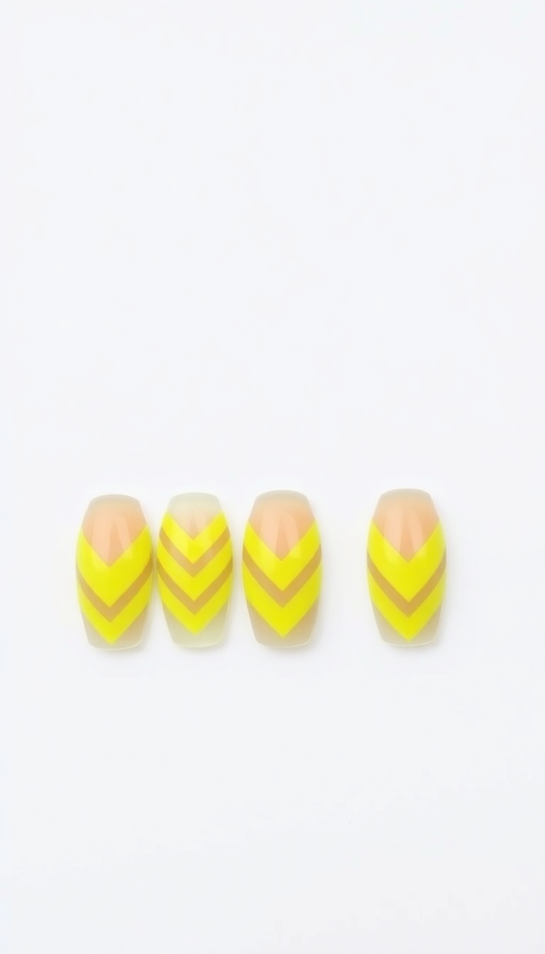 8. Canary Chevron Stripes