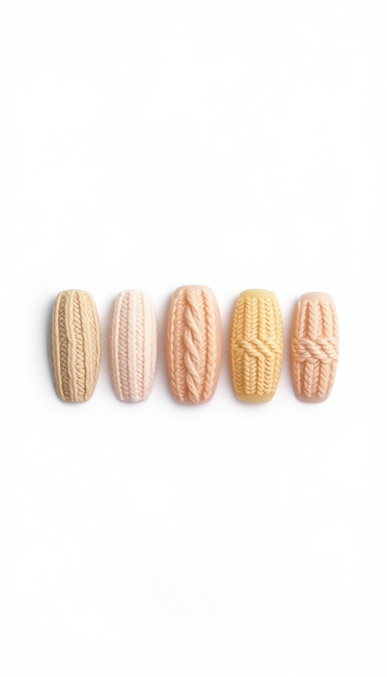 8. Cozy Sweater-Inspired Nails