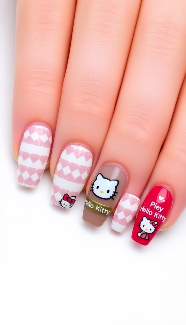 8. Cozy Sweater Print with Hello Kitty