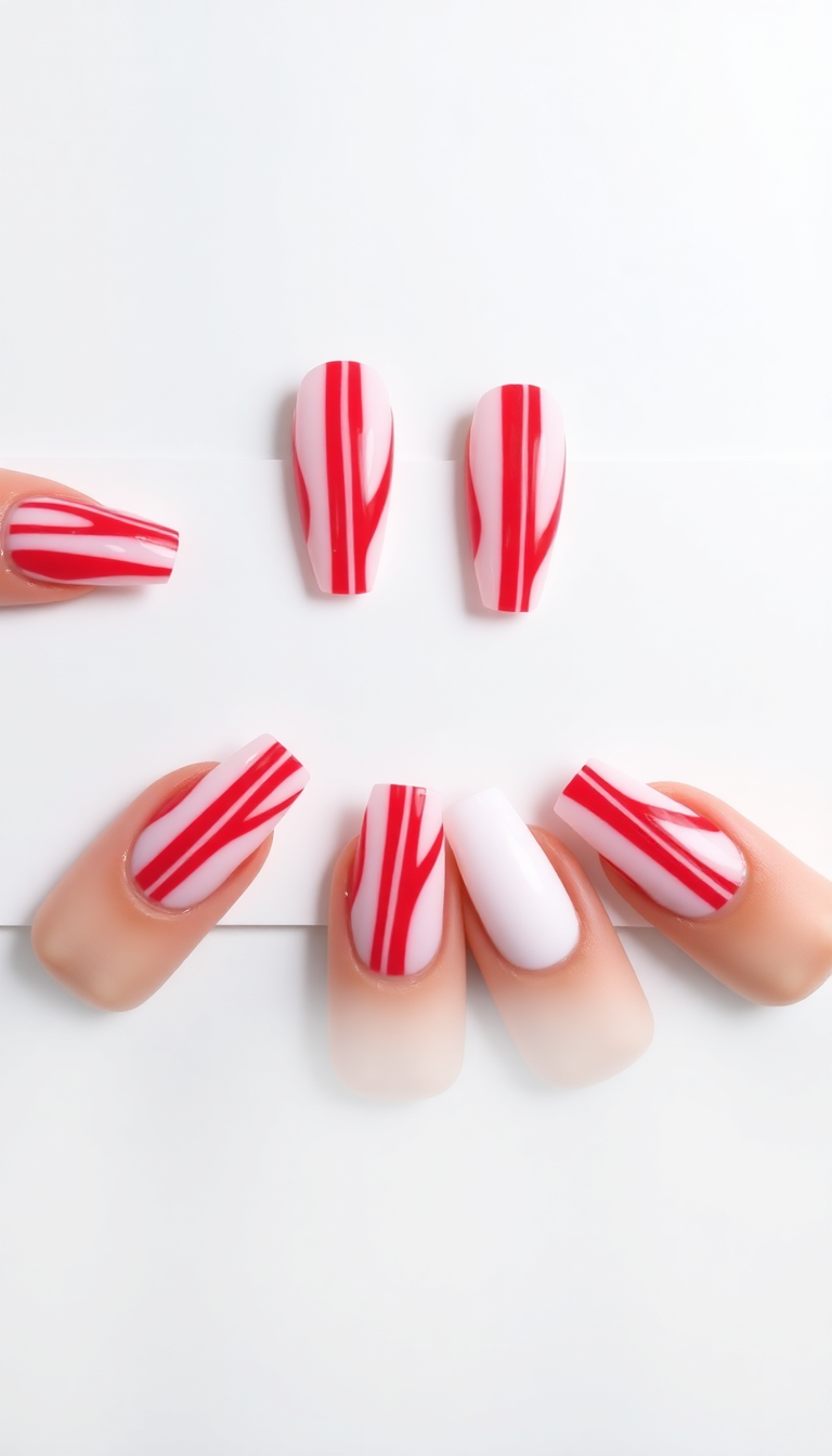8. Cute Candy Cane Stripes