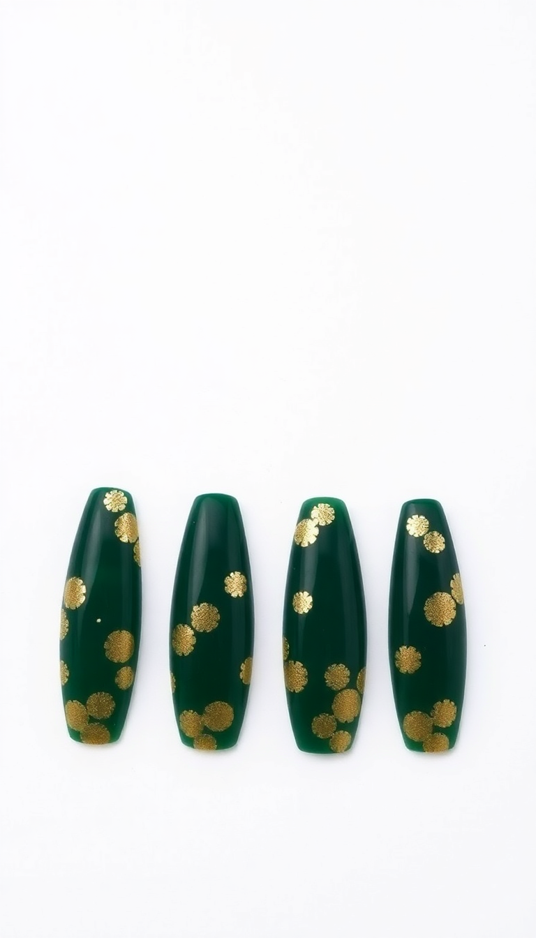 8. Deep Green and Gold Duo