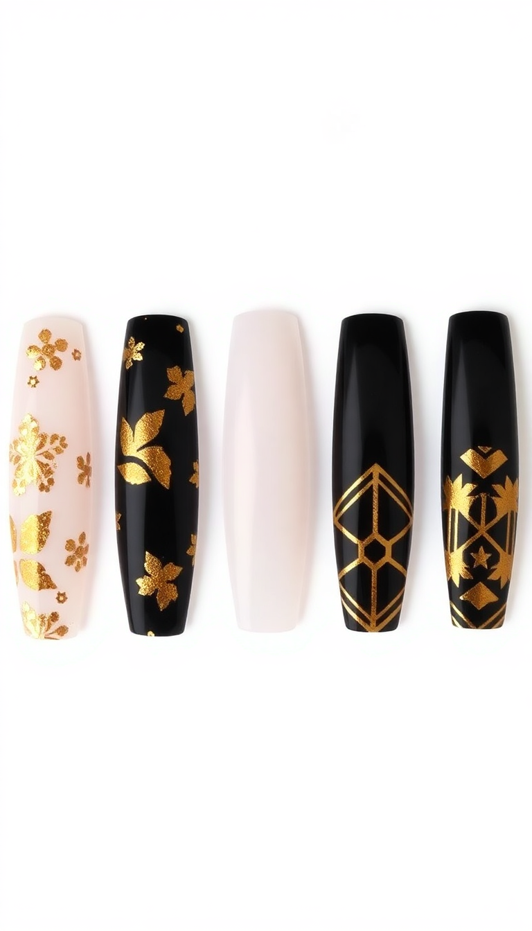 8. Glittering Gold and Black Luxury