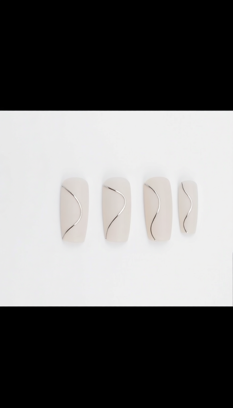 8. Minimalist Silver Lines