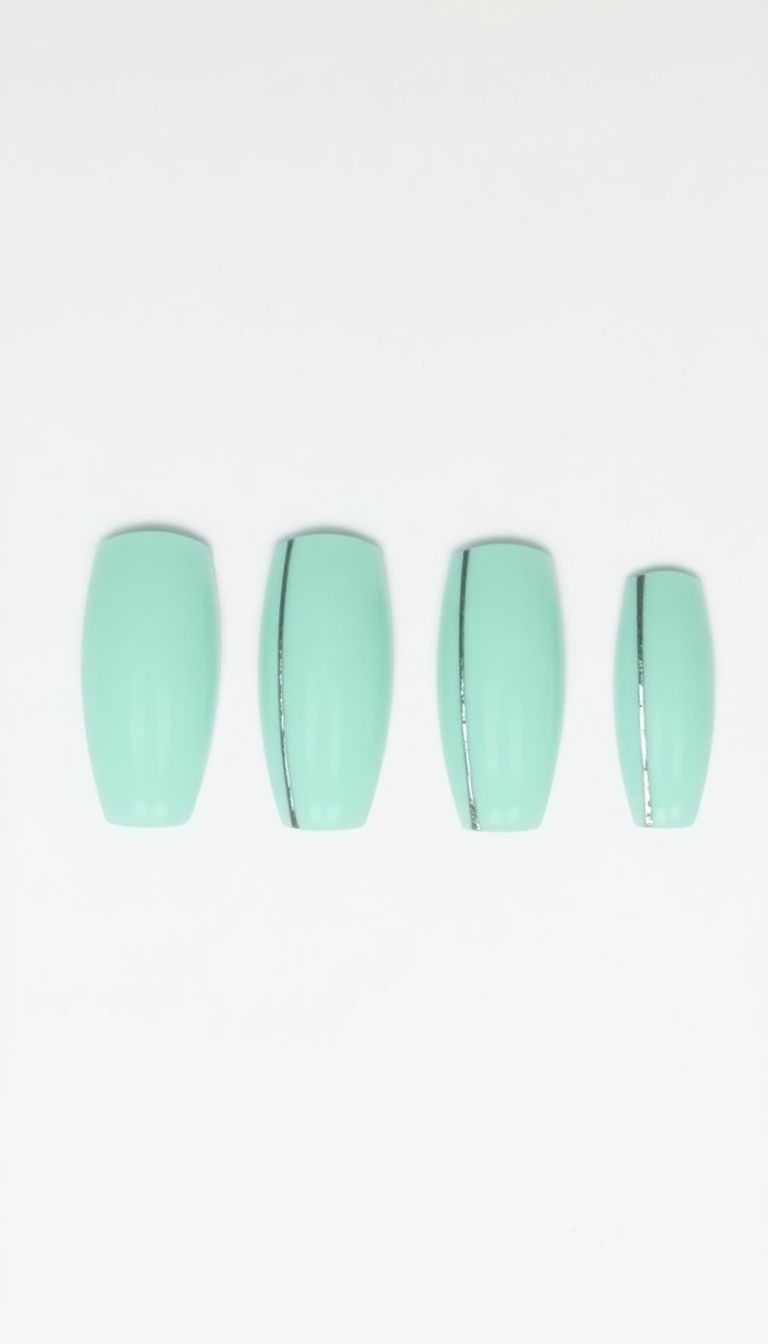 8. Mint with Silver Stripes