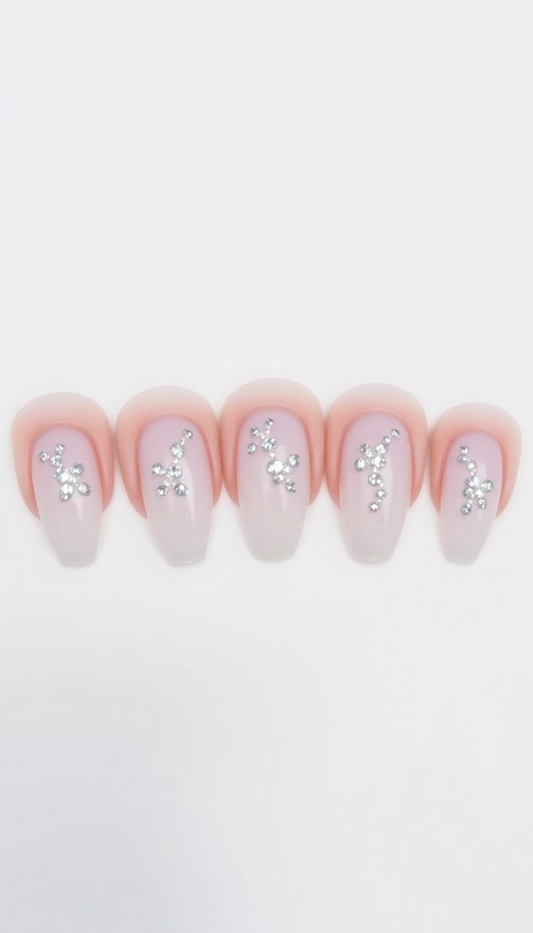 8. Shimmering White and Crystal Clear
