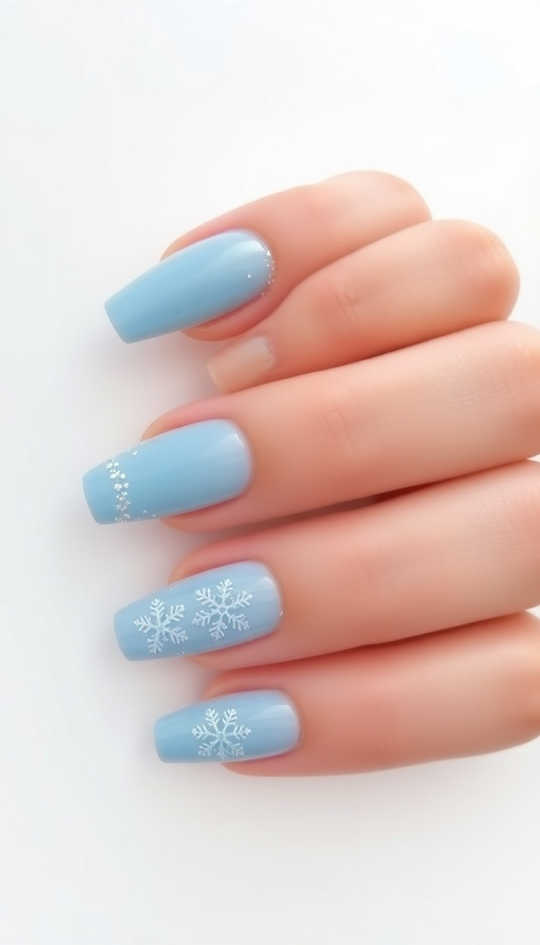 8. Sparkling Snowflake Accents