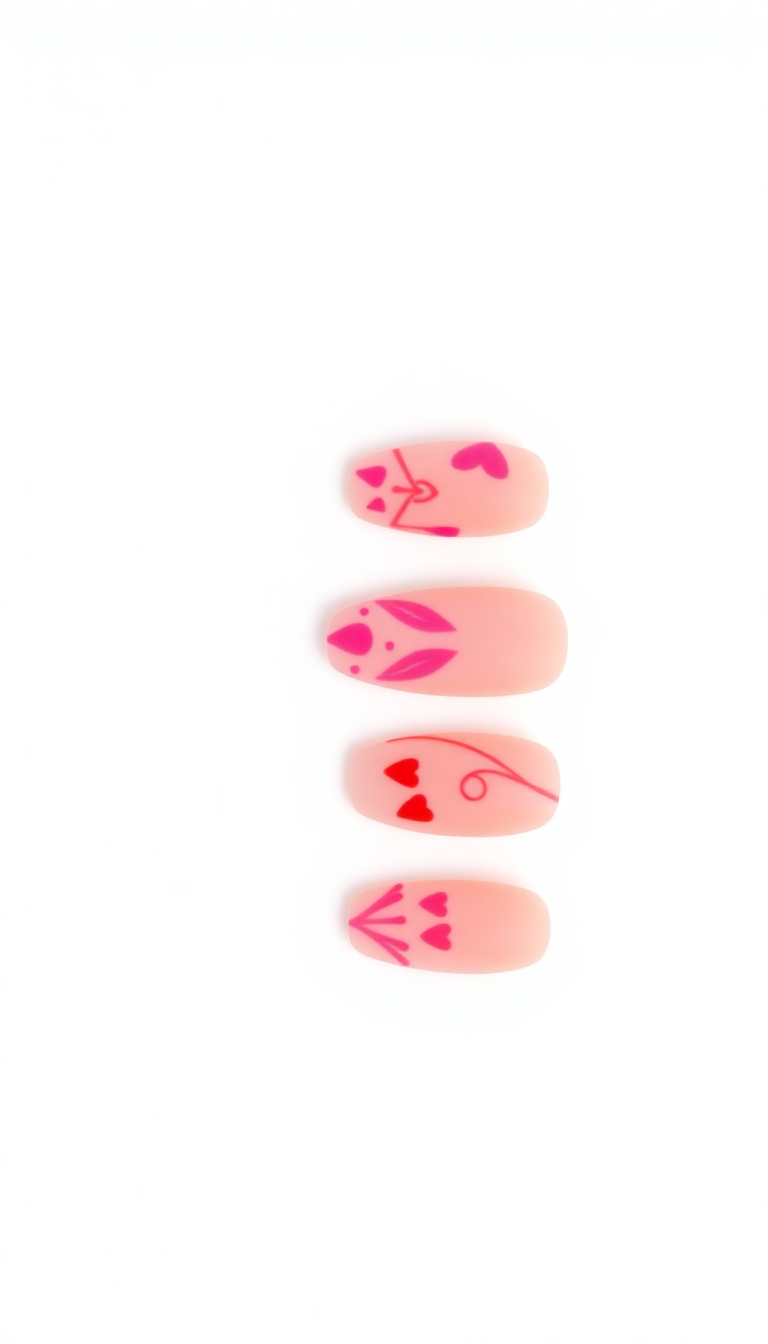 8. Vibrant Pink and Red Valentine Patterns