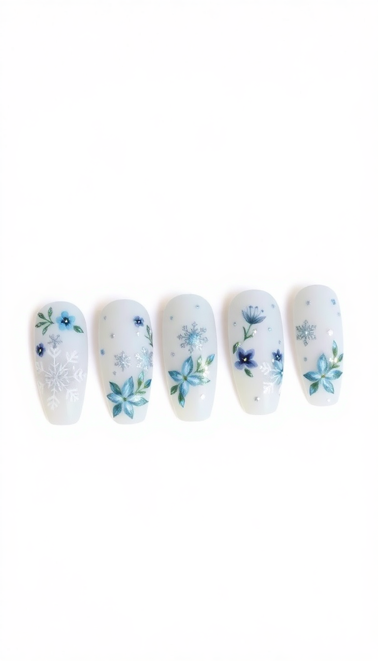 8. Wintry Floral Accents