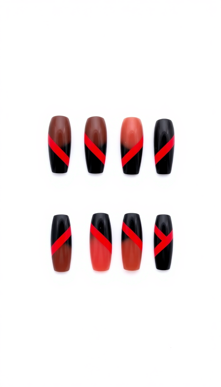 9. Black and Red Contrast