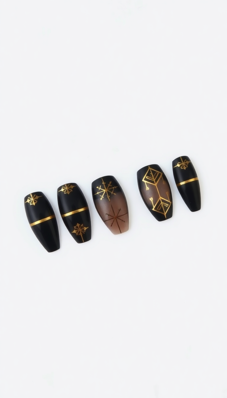 9. Bold Black and Gold Combo