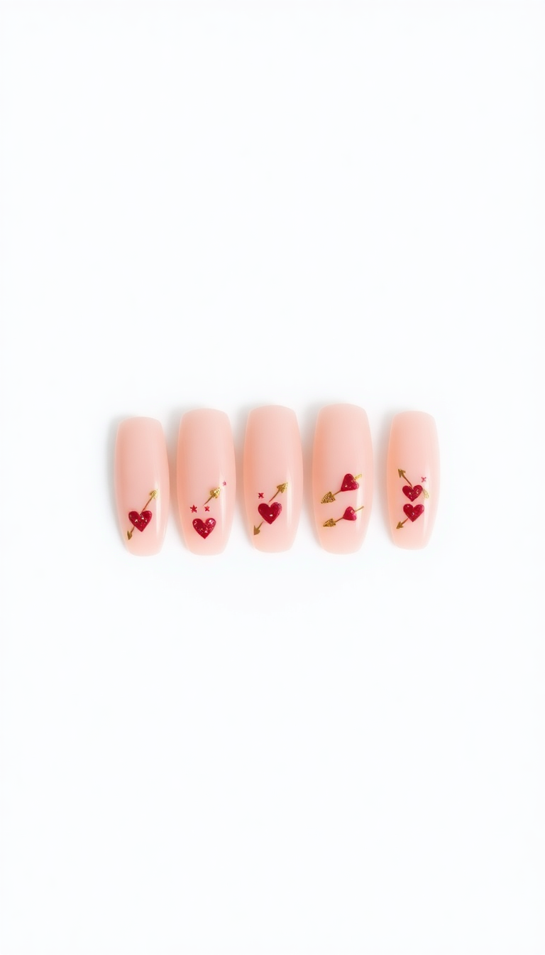 9. Cupid’s Arrow Design