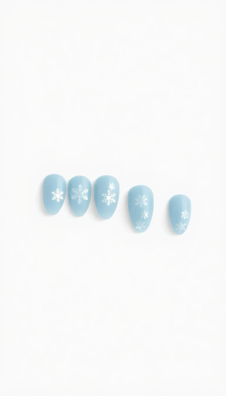 9. Delicate Silver Snowflakes