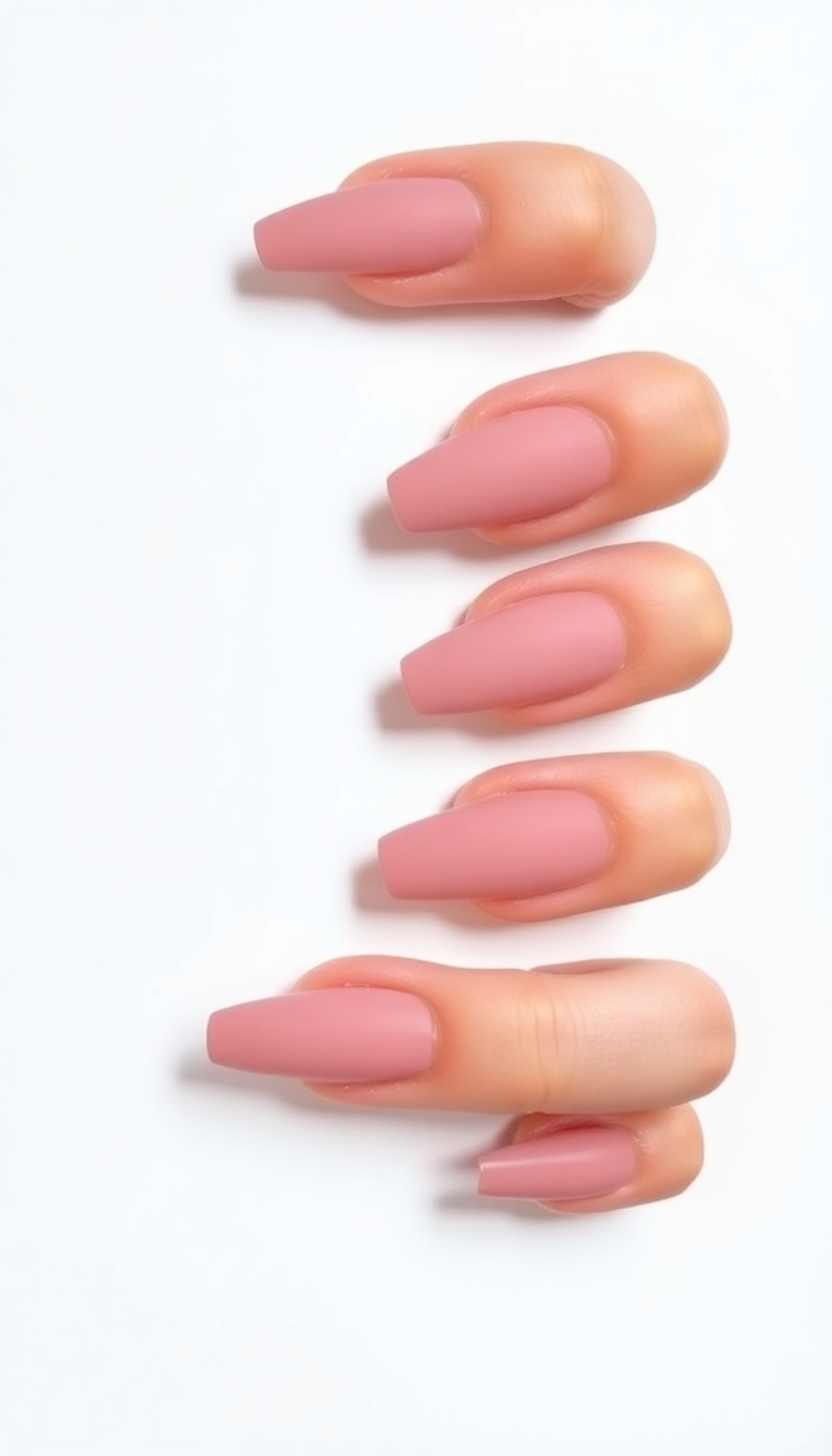 9. Dusty Pink and Matte Finish