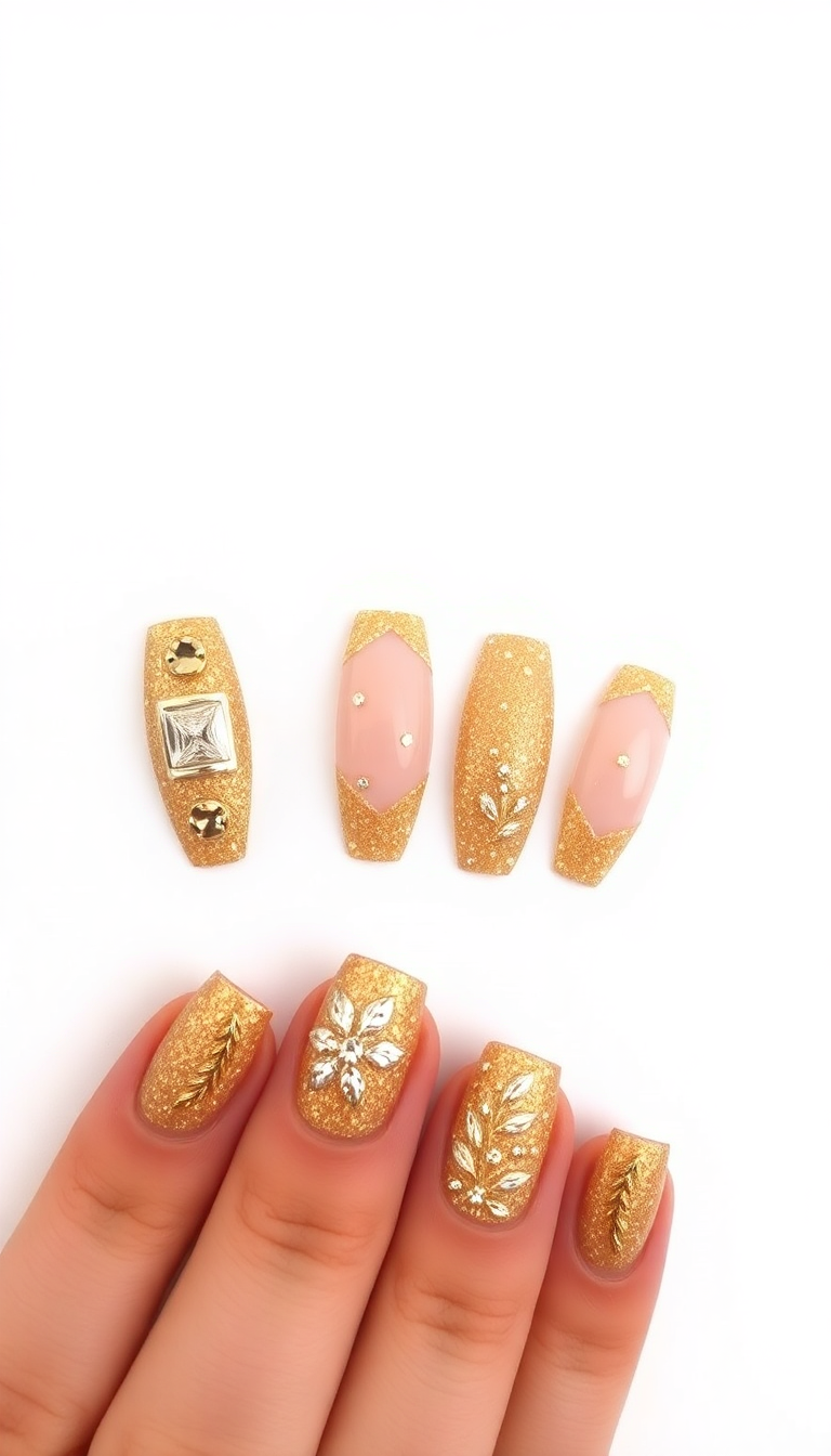 9. Golden Glitz and Glam
