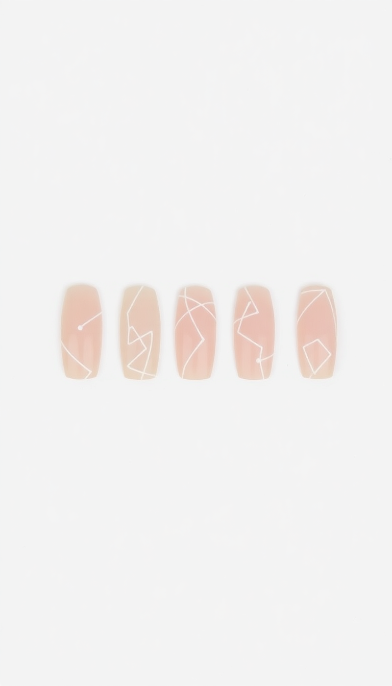9. Minimalist White Lines