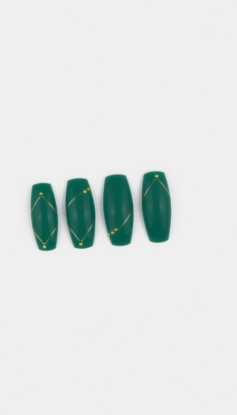 9. Pine Green with Golden Accents